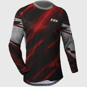 Fdx Thunder Men's & Boy's Red  Mtb Jersey