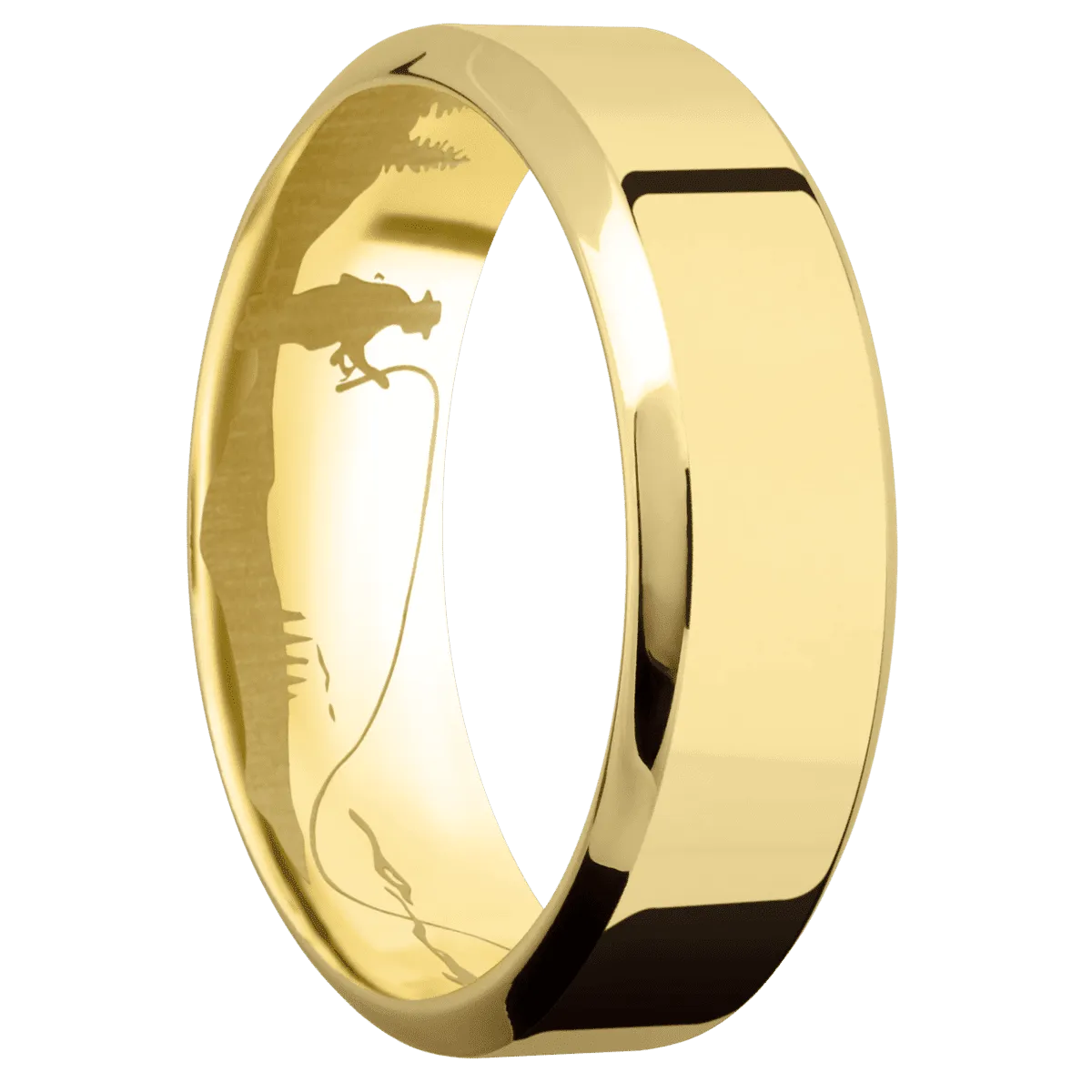 14K Yellow Gold with Polish , Polish Finish