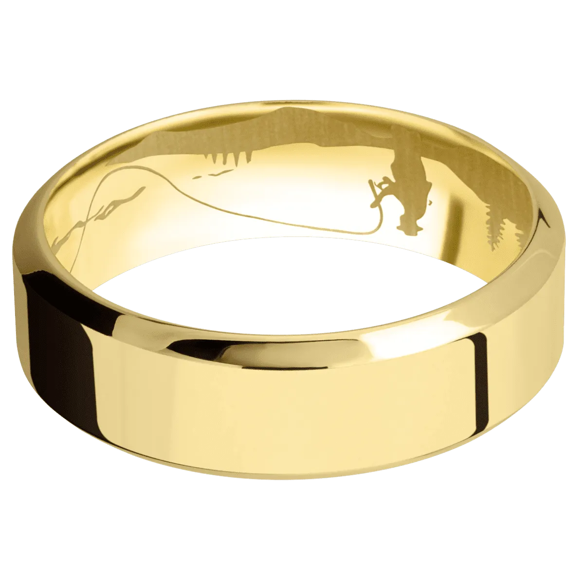 14K Yellow Gold with Polish , Polish Finish