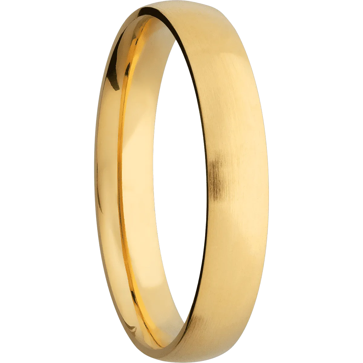 14K Yellow Gold with Satin Finish