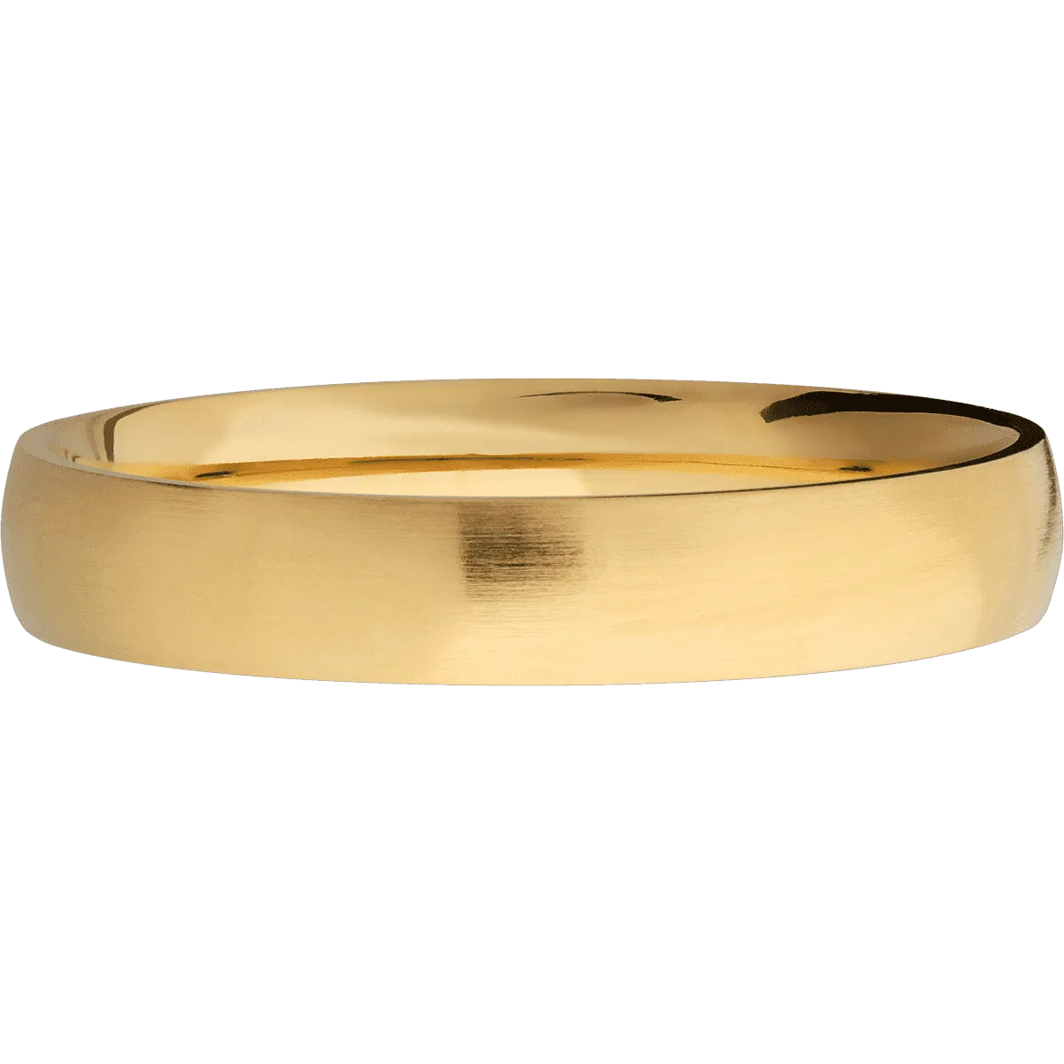 14K Yellow Gold with Satin Finish