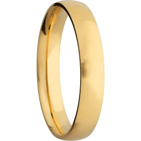 14K Yellow Gold with Satin Finish