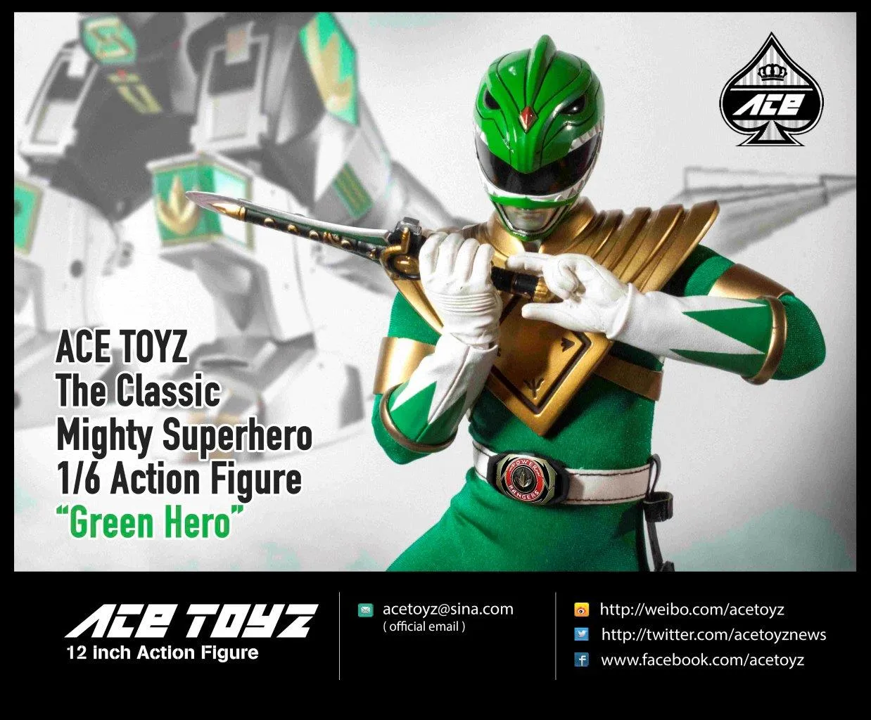 Ace Toyz - The Classic Mighty Super Hero: Green Hero