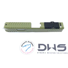 AIRSOFT ARTISAN DWS SLIDE KIT FOR TOKYO MARUI MODEL 17 (H-189 NOVESKE BAZOOKA GREEN)