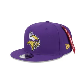 Alpha Industries x Minnesota Vikings Purple 9FIFTY Snapback Hat