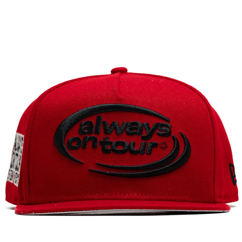 Always On Tour x New Era 9FIFTY A-Frame Snapback - Red