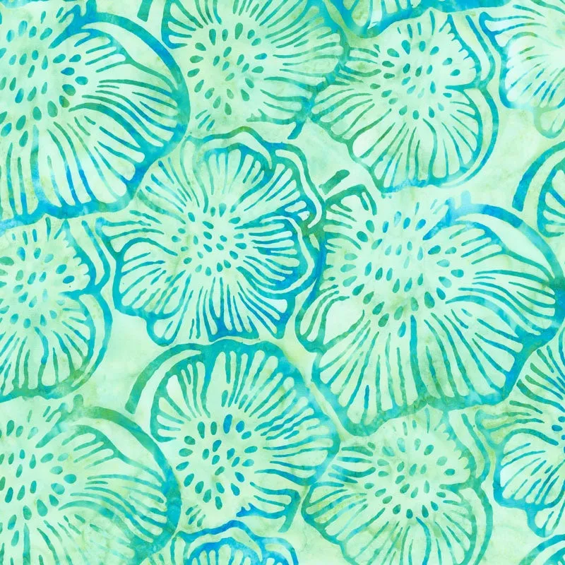 Artisan Batiks - Greenhouse 3 Anemone Floral Sweet Pea Yardage