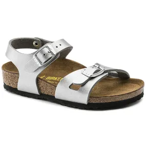 BIRKENSTOCK RIO BIRKOFLOR SILVER - KIDS