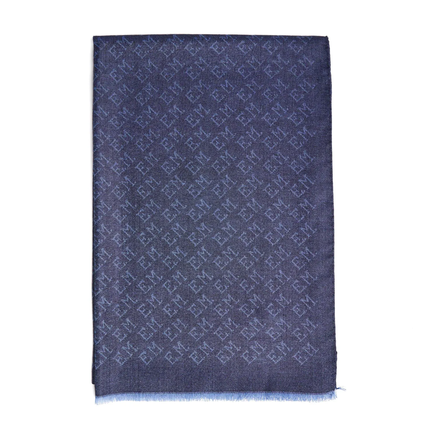 BLUE EM LOGO SCARF