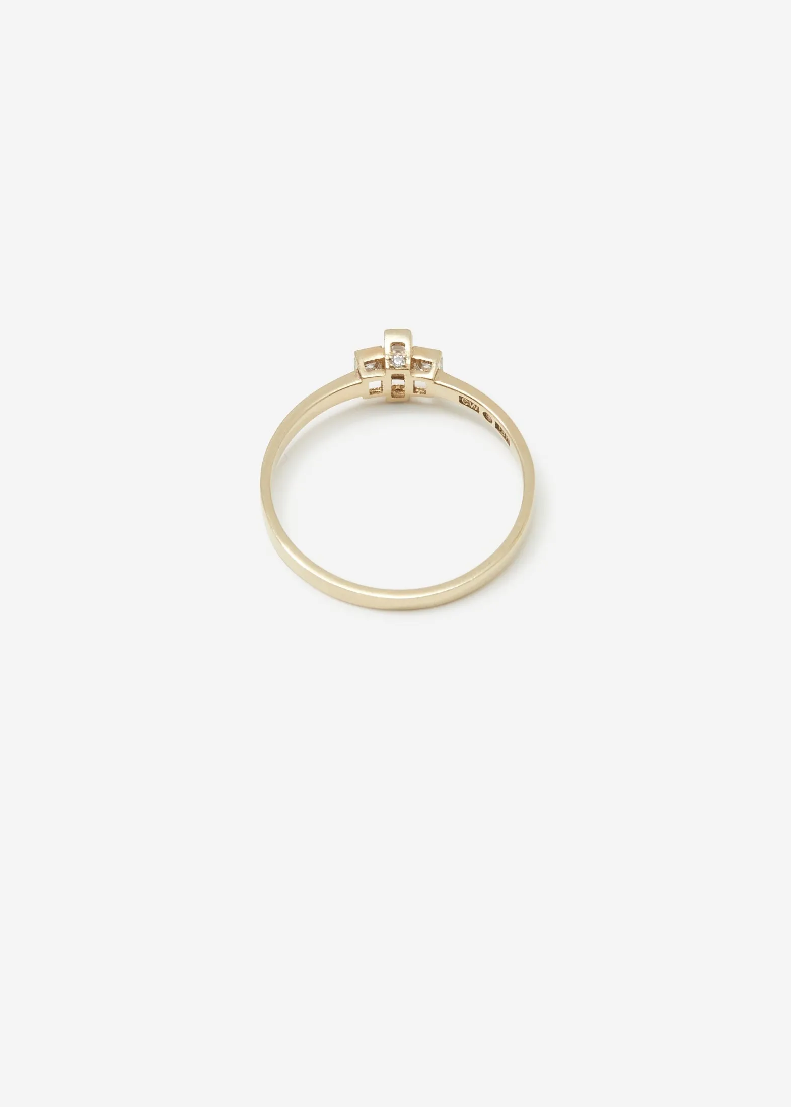 Boxed Baguette Ring