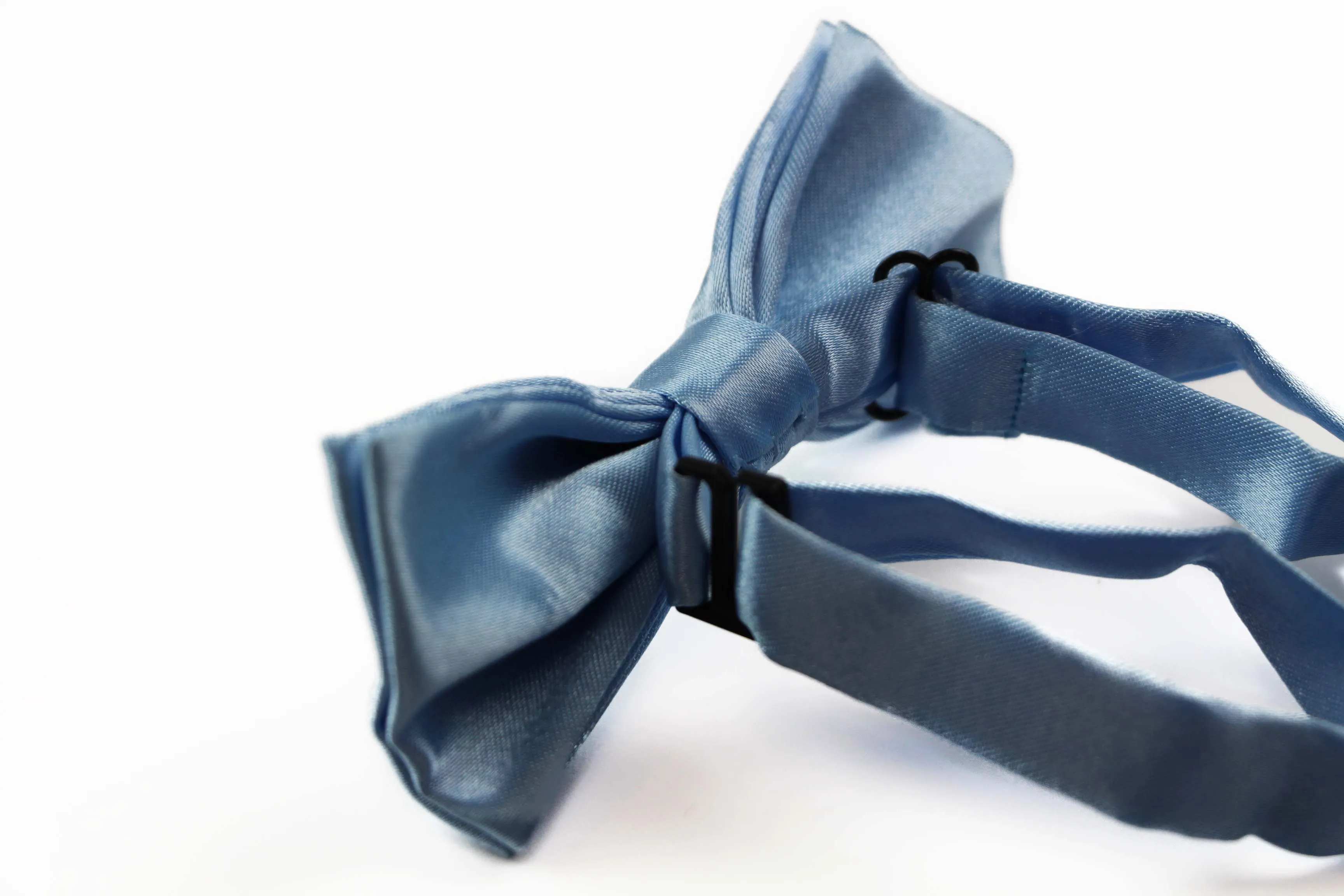 Boys Light Blue Plain Bow Tie