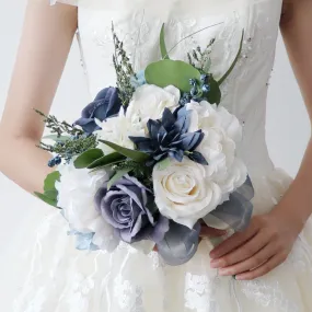 Bridal Bridesmaid Bouquets Haze Blue