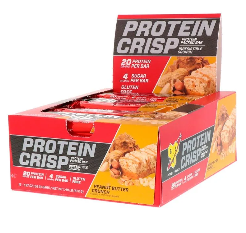 BSN, Protein Crisp, 12 Bars, 57g