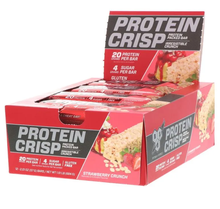 BSN, Protein Crisp, 12 Bars, 57g