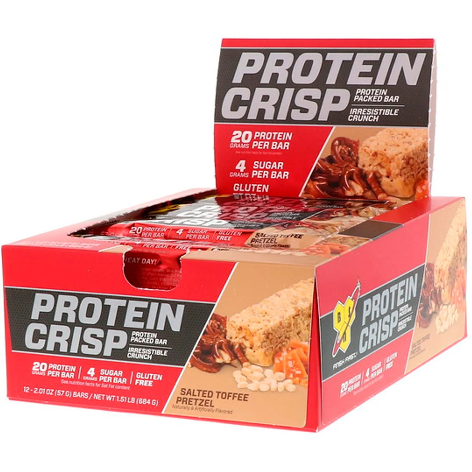 BSN, Protein Crisp, 12 Bars, 57g