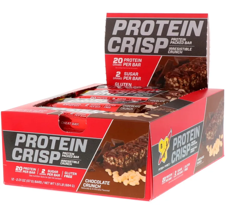 BSN, Protein Crisp, 12 Bars, 57g