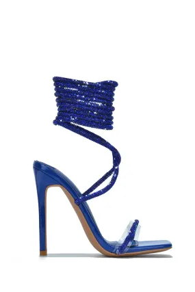 Cape Robbin Bellisimo Rhinestone Rope Strappy High Heels