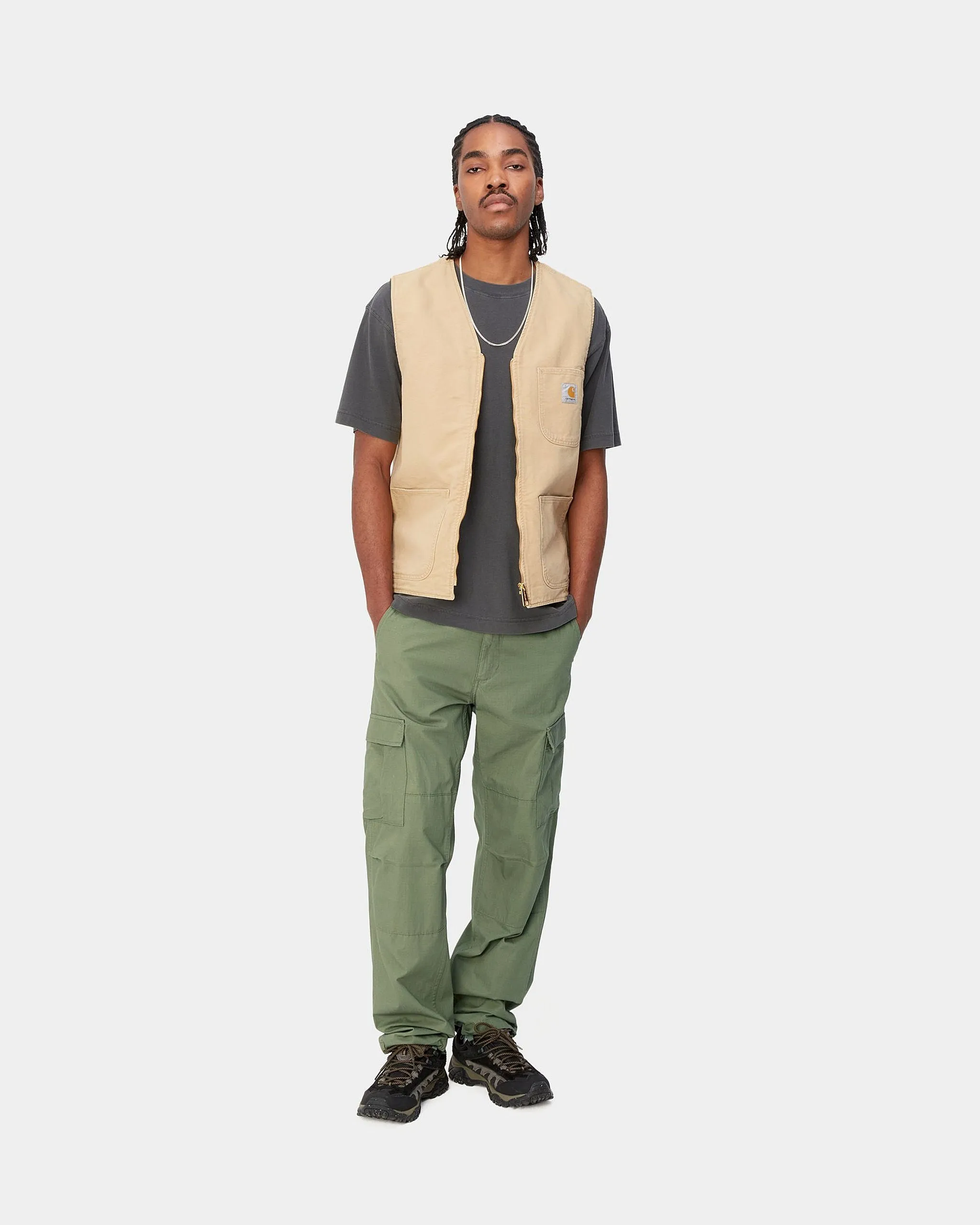 Carhartt WIP Aviation Pant Slim Fit Cargo - Dollar Green Rinsed