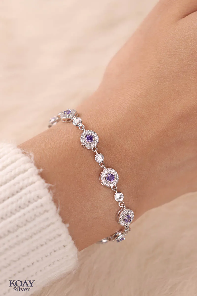 Circles Purple Bracelet