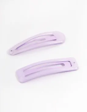 Coated Purple Mixed Bubble Snap Clip Pack