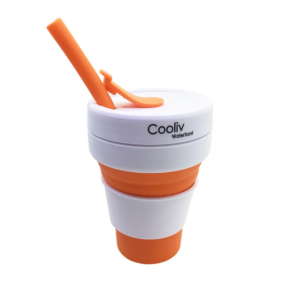 Collapsible Silicone Straw Cup