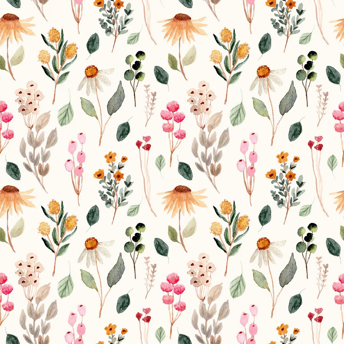 Contemporary Little Wildflowers Wallpaper