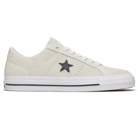 Converse One Star Pro Shoes - Egret/White/Black