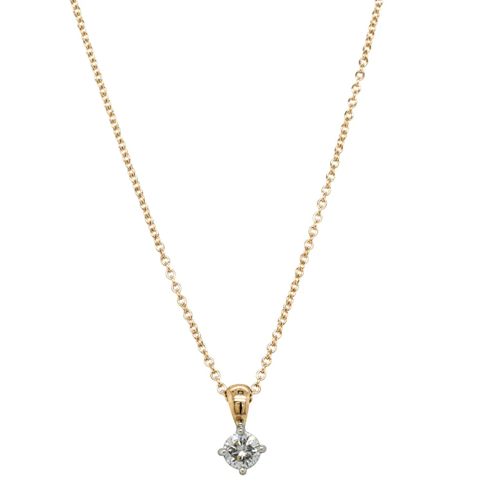 Deja Vu 9ct Yellow Gold .30ct Diamond Pendant