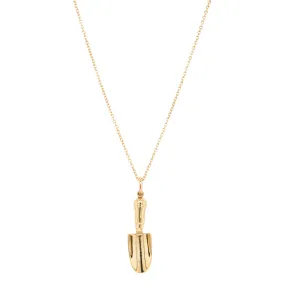 Deja Vu 9ct Yellow Gold Gardening Trowel Necklace