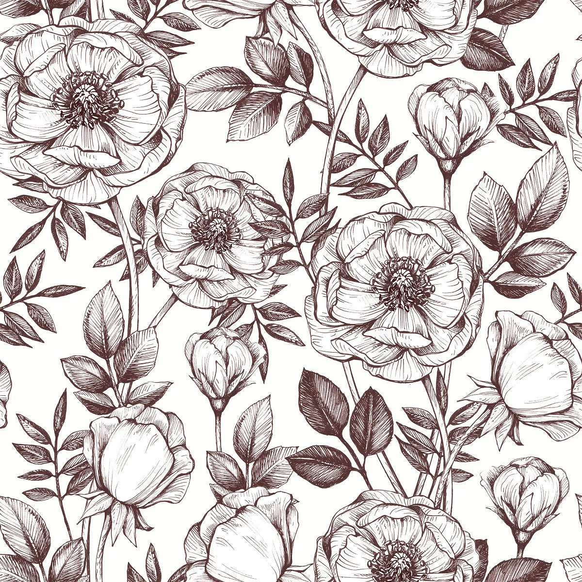 Elegant Floral Wallpaper Smart Select