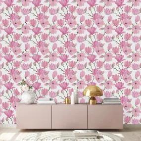 Fashionable Pink Magnolia Wallpaper Vogue