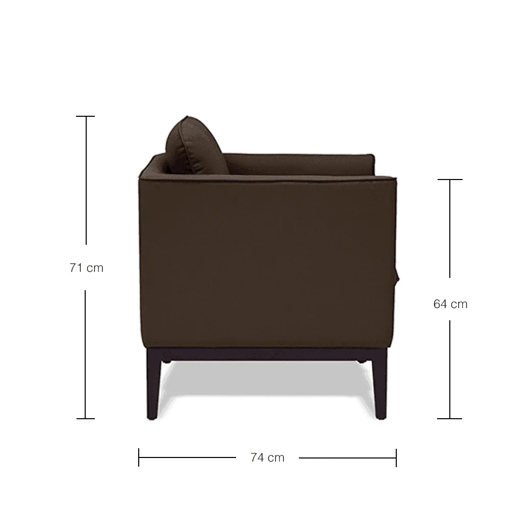 Fontana Faux Leather Armchair by Zest Livings