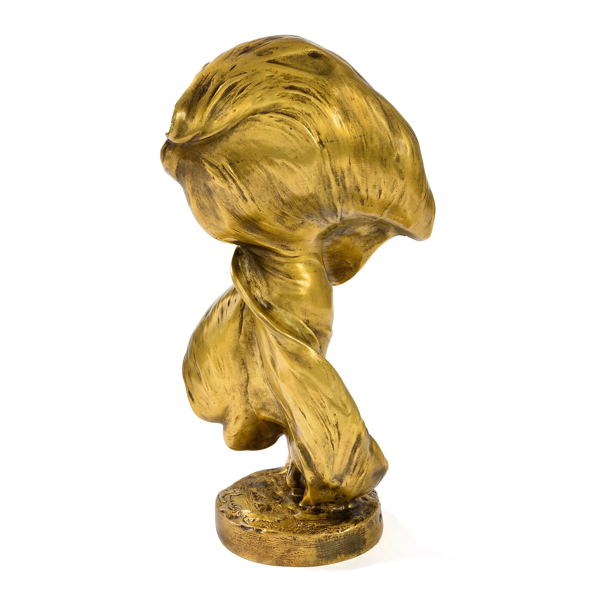 Henri Levasseur "Loie Fuller" Gilt Bronze Sculpture