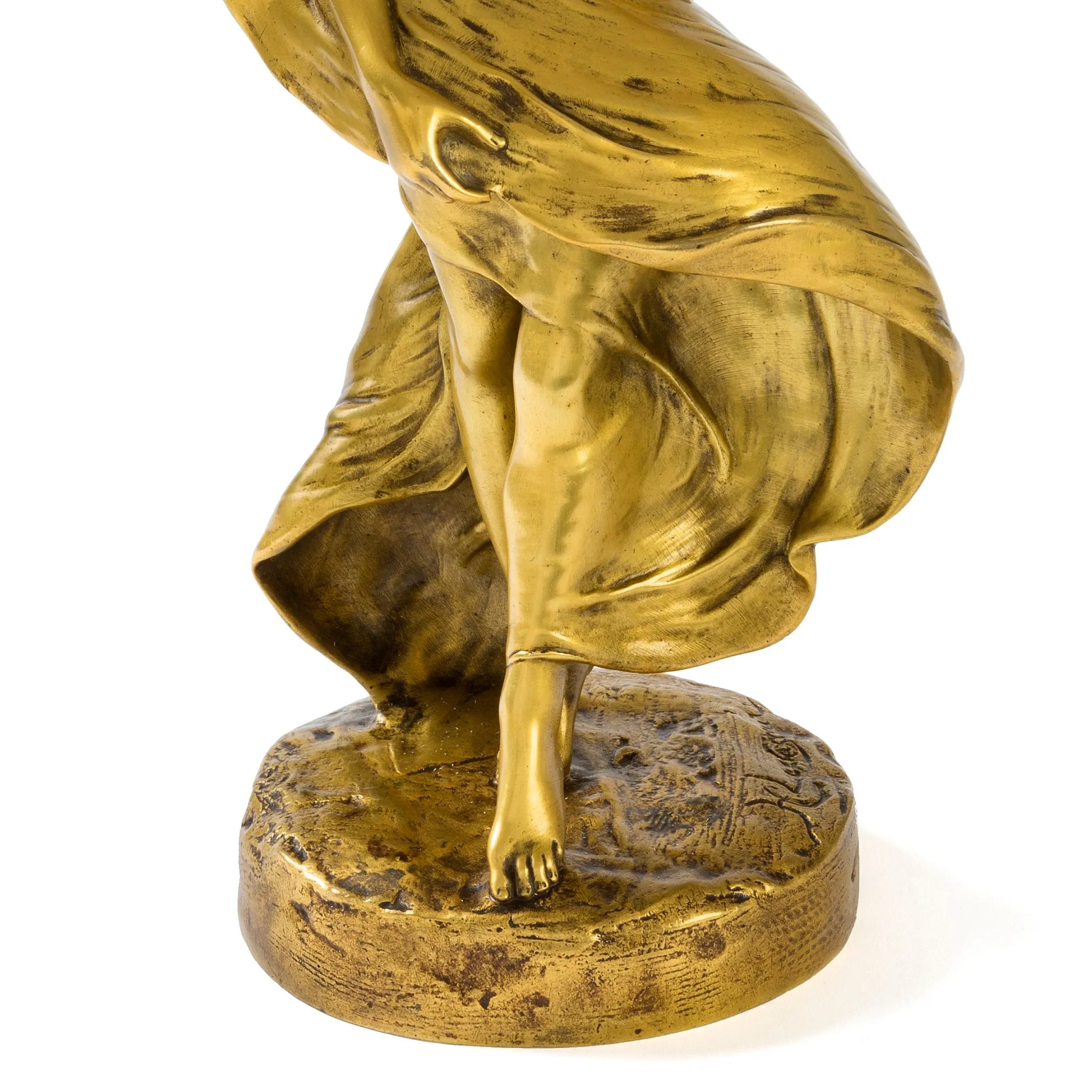 Henri Levasseur "Loie Fuller" Gilt Bronze Sculpture