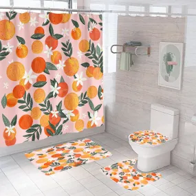 Idyllic Watercolor Polyester Shower Curtain - 180x180cm