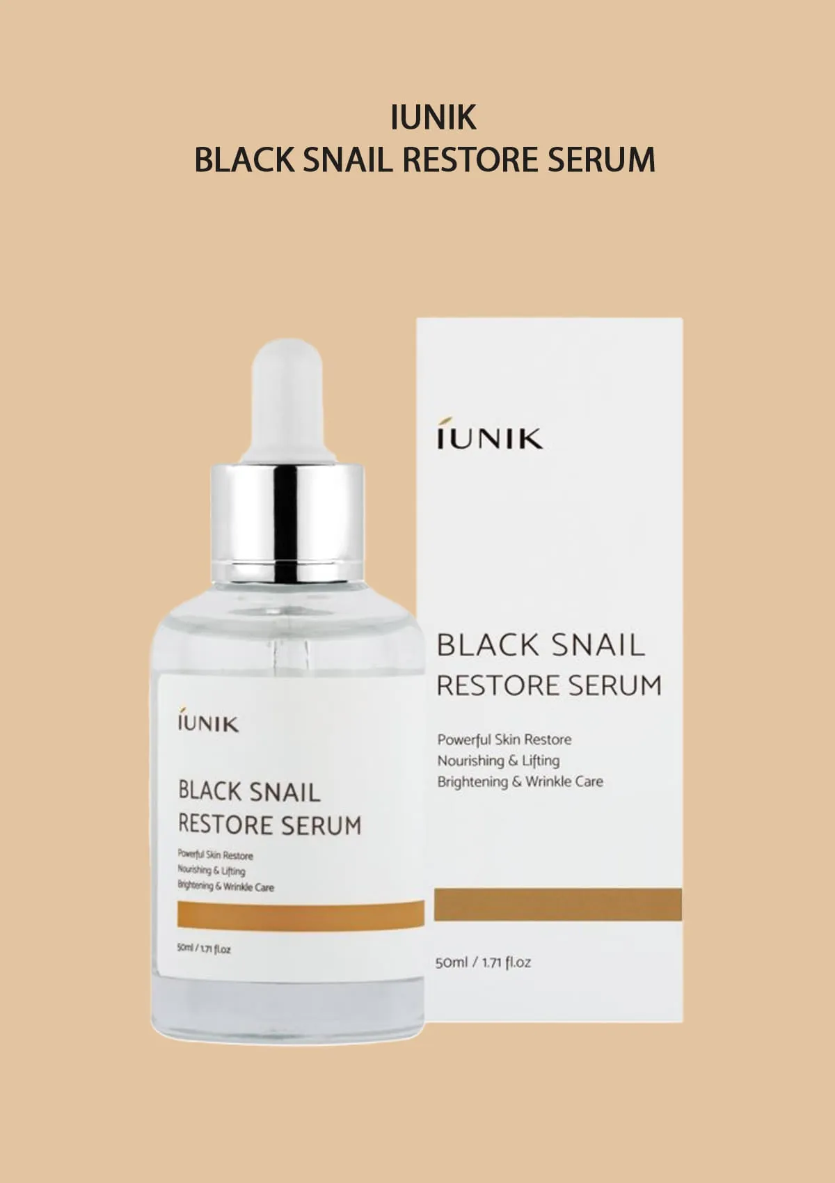 [iUNIK] Black Snail Restore Serum 50ml