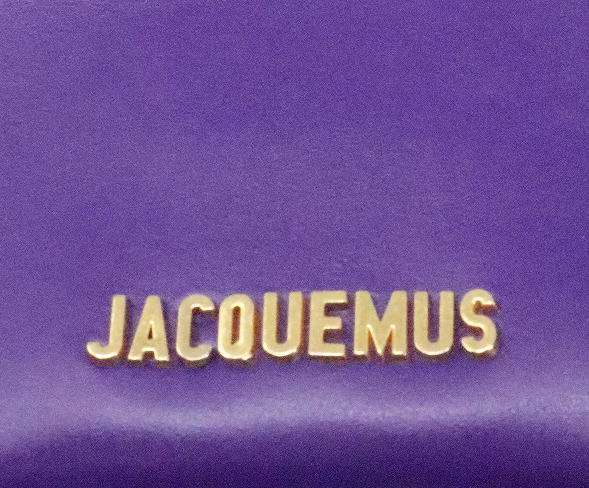 Jacquemus Purple Leather Shoulder Bag