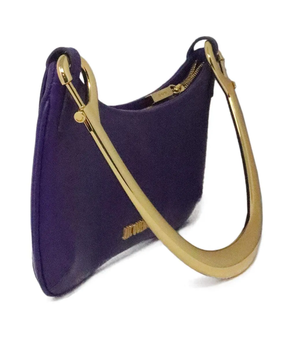 Jacquemus Purple Leather Shoulder Bag