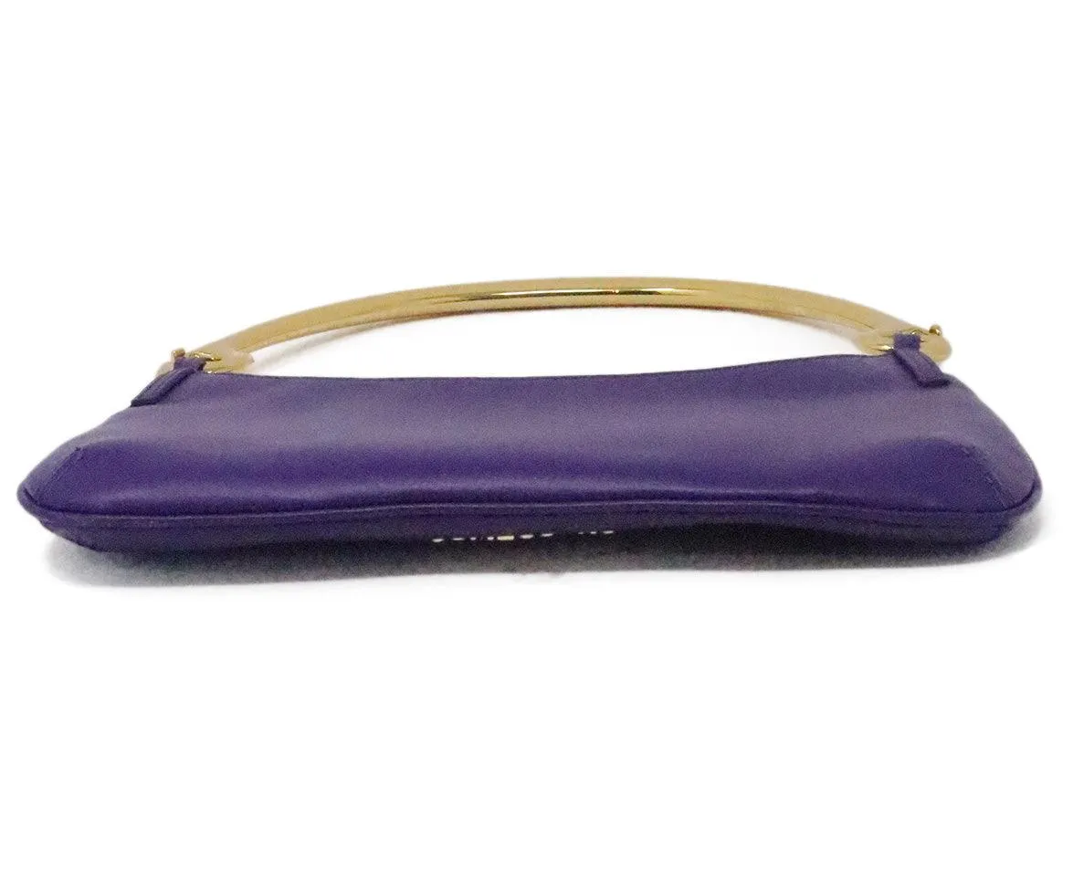 Jacquemus Purple Leather Shoulder Bag