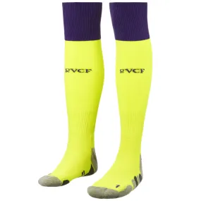 KOMBAT SPARK PRO VALLADOLID 1PACK - Socks - Knee High Sock - Man - NEON YELLOW-VIOLET PURPLE