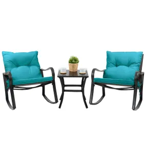 Kozyard Preciado Metal 2 - Person Seating Group with Cushions (3 Color Options)