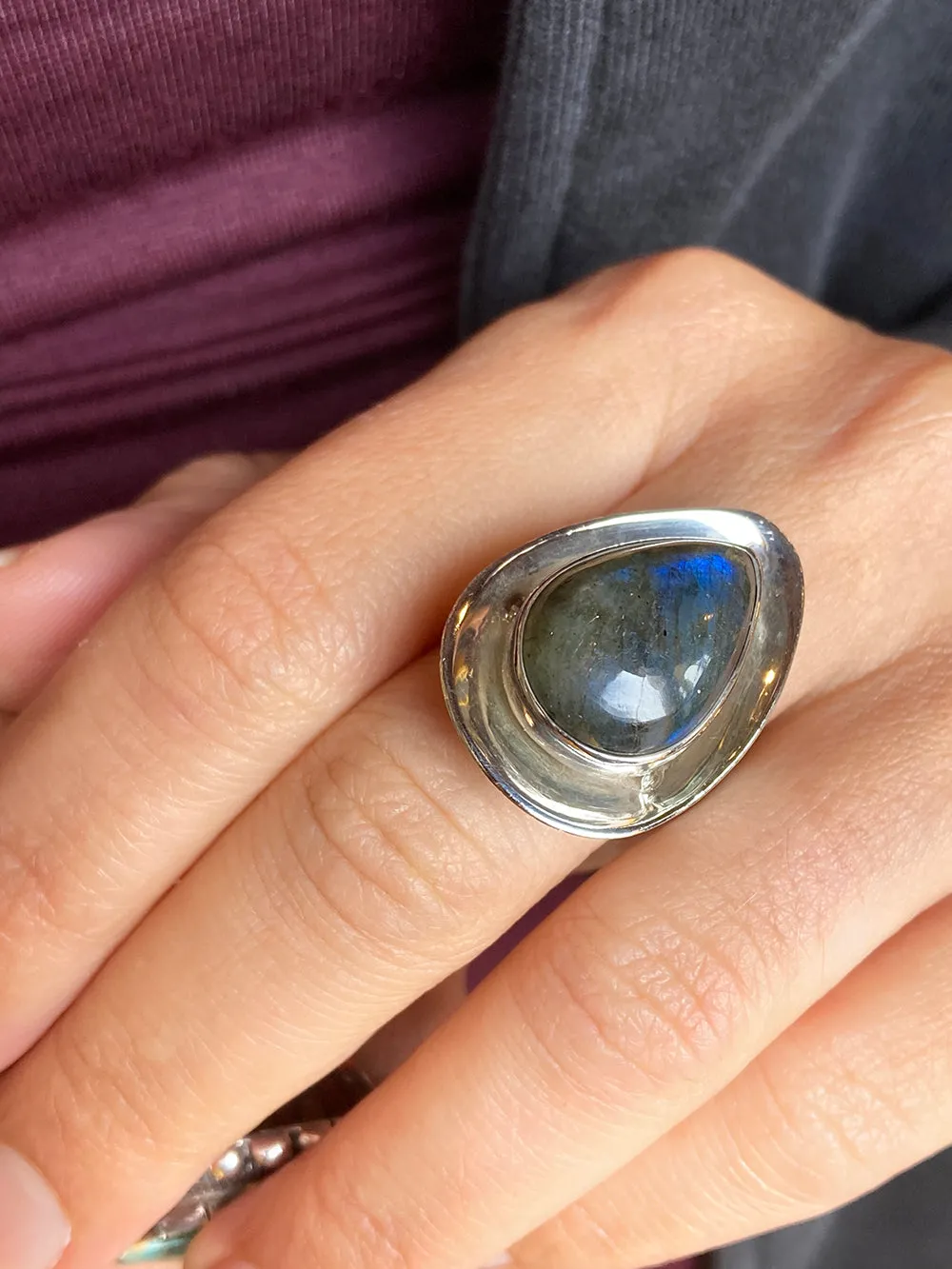 Labradorite & Sterling Silver Ring