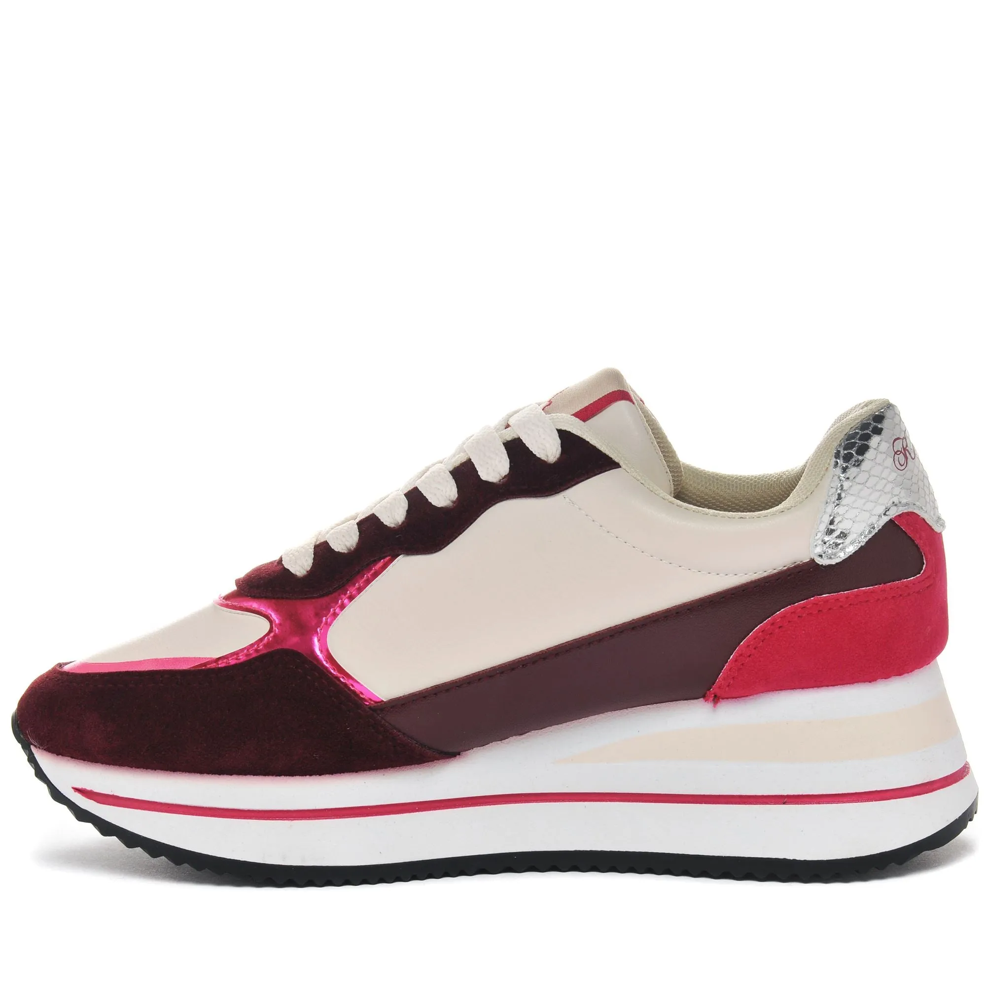 LOGO  GEENA - Sneakers - Low Cut - Woman - BEIGE LT-PURPLE