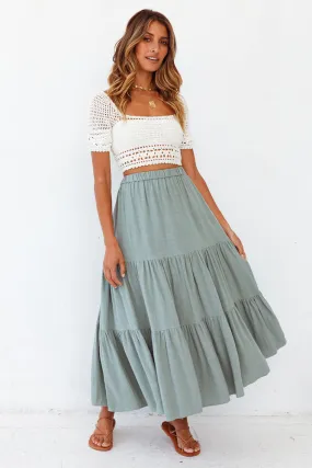 Maiora Maxi Skirt Sage