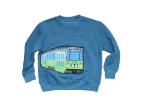 MBTA Green Line Vehicle Applique Sweatshirt (TODDLER)