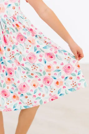 Mila & Rose Rosettes S/S Twirl Dress