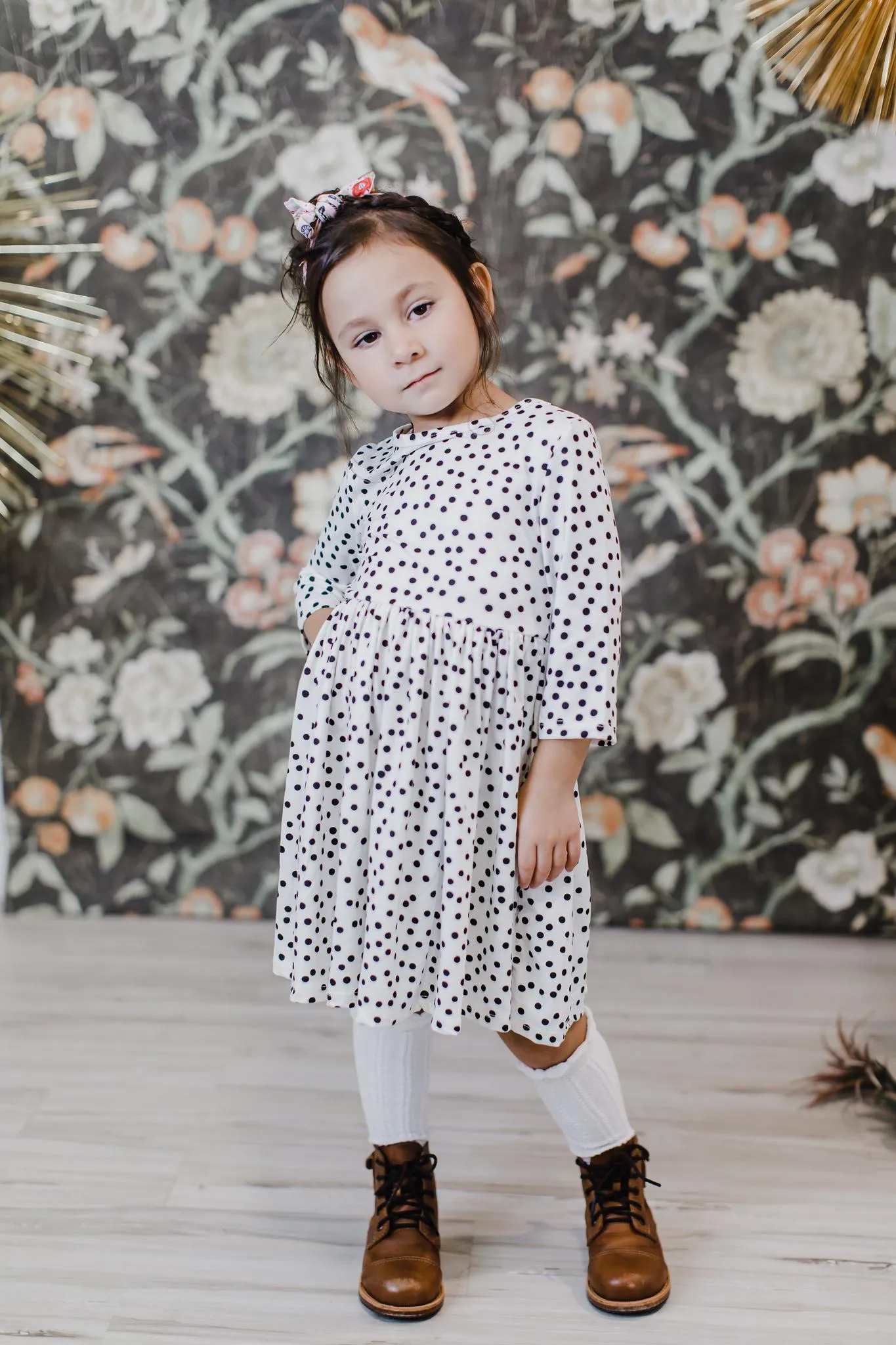 Mila & Rose Scattered Dot Twirl Dress