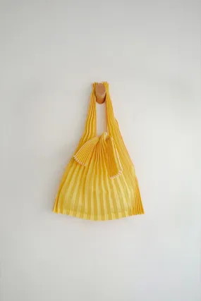 Mini Pleated Tote Bag - Yellow