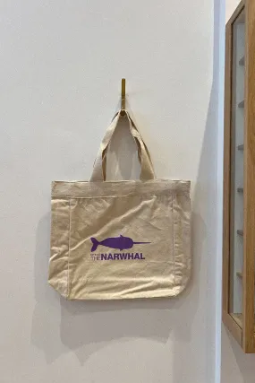 NARWHAL COTTON CANVAS TOTE