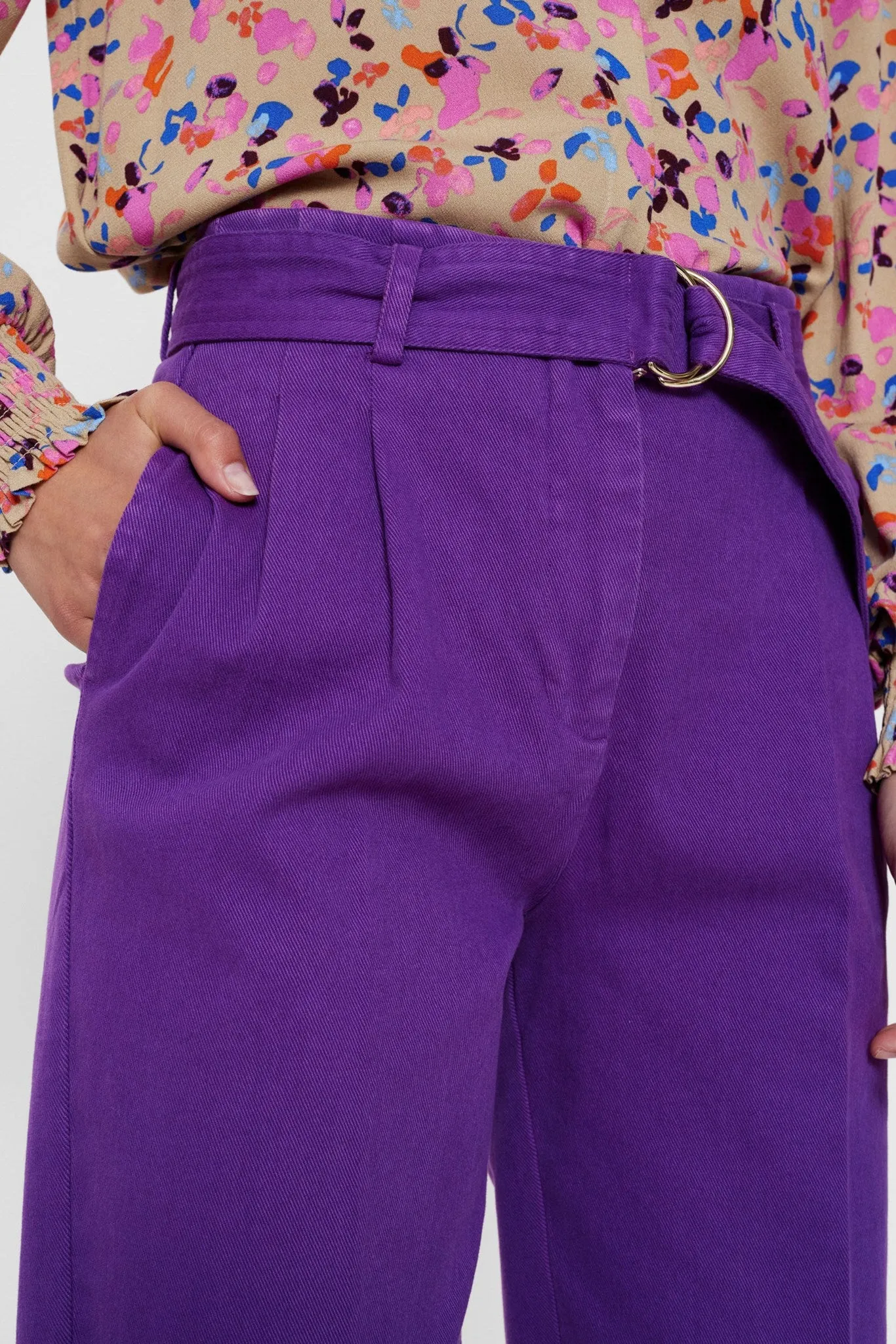 NUCAIRO CROPPED PANTS - Tillandsia Purple